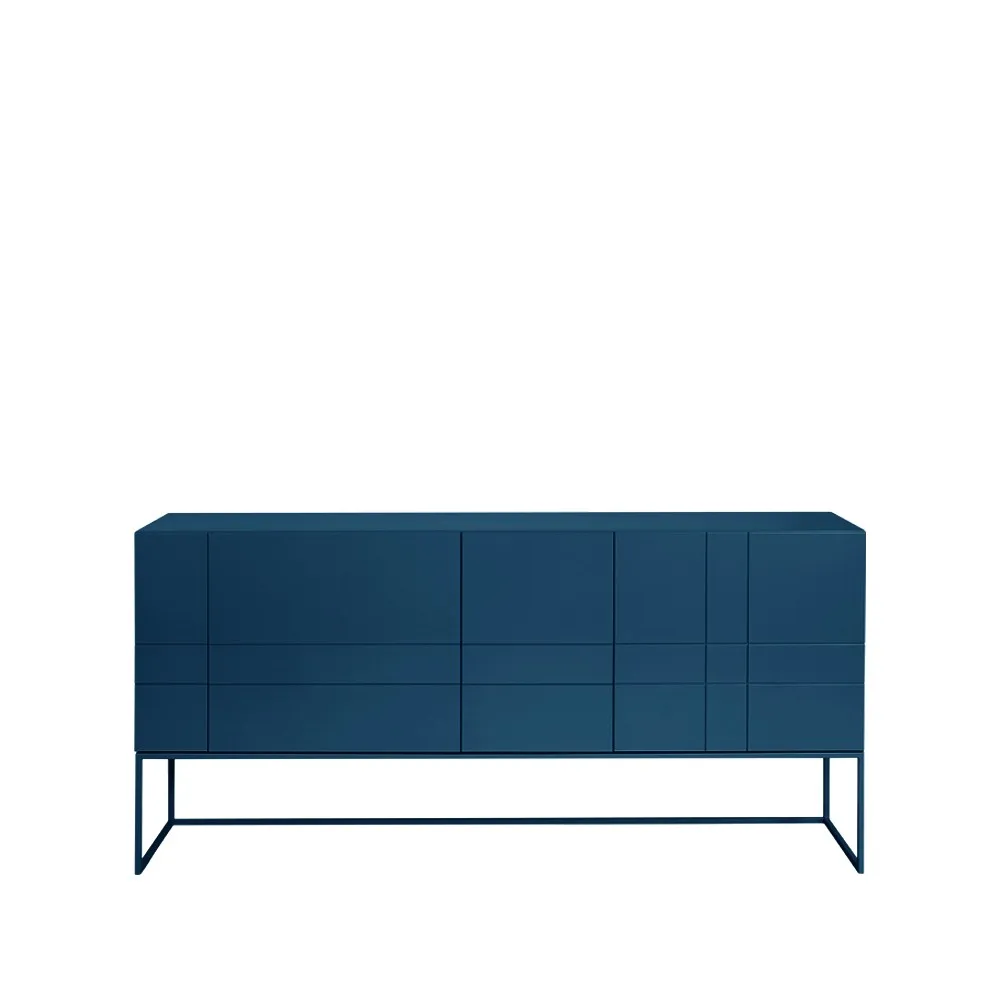 Kilt Light 180 sideboard, deep blue, 3 dörrar, 2 lådor Asplund