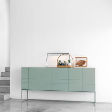 Kilt Light 180 sideboard - green khaki, 3 dörrar, 2 lådor - Asplund