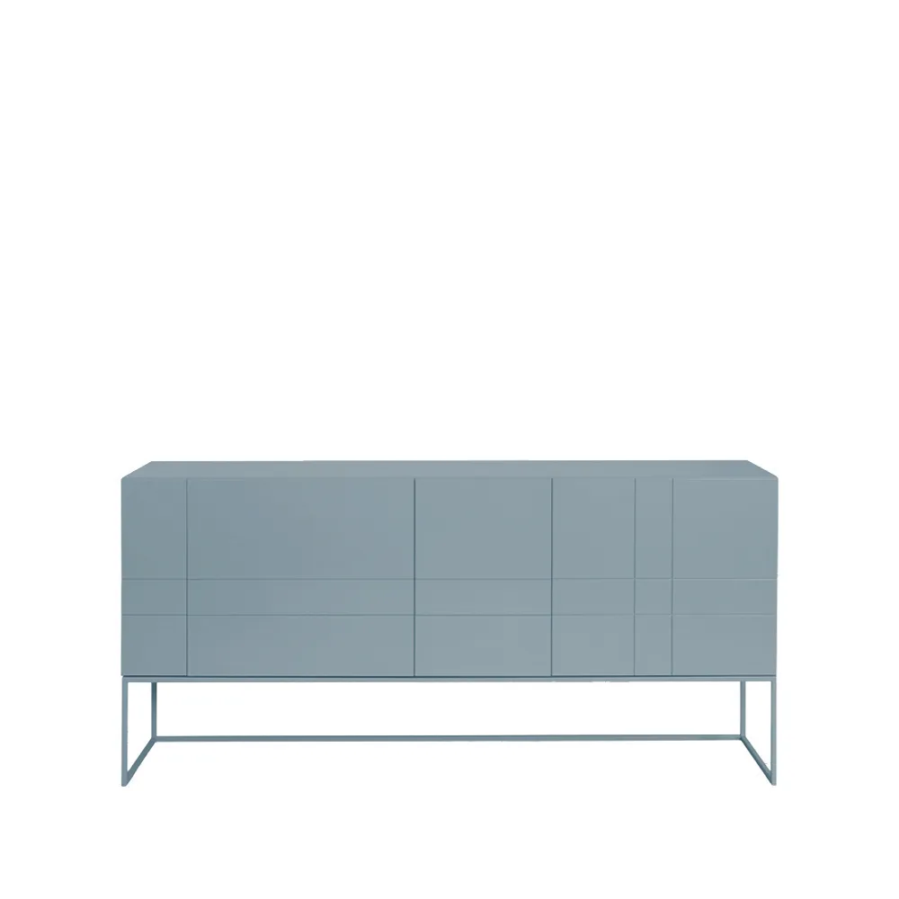 Kilt Light 180 sideboard, nordic blue, 3 dörrar, 2 lådor Asplund