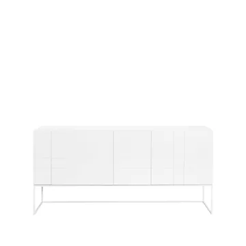 Kilt Light 180 sideboard - white, 4 dörrar - Asplund