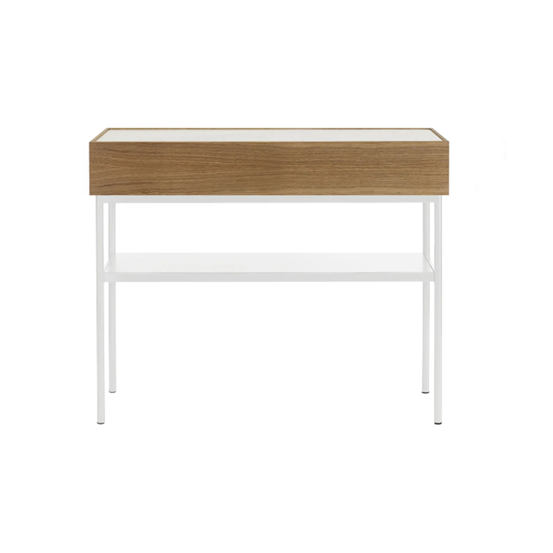 Luc 100 konsolbord, Valnötsbetsad ek-Carrara marmor, P4 Asplund