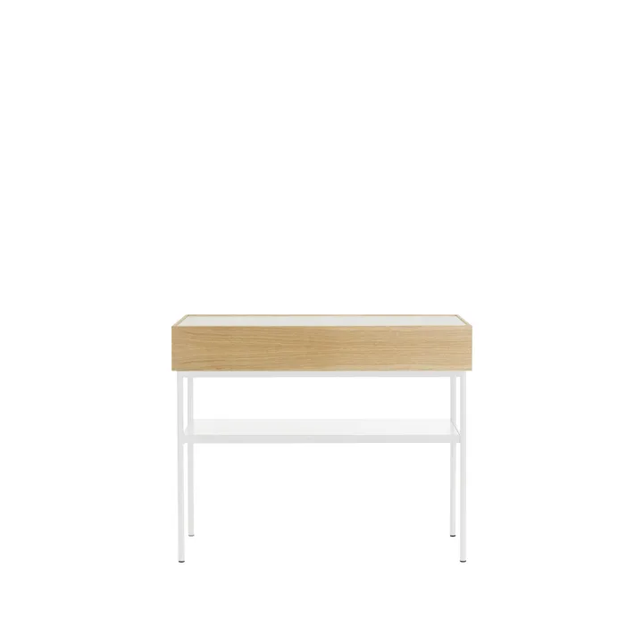 Luc 100 konsolbord - Vitbetsad ek-Carrara marmor, P2 - Asplund