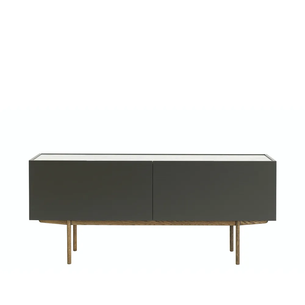 Luc Deluxe 160 sideboard, taupe, topp carrara, ben p6, lådor Asplund
