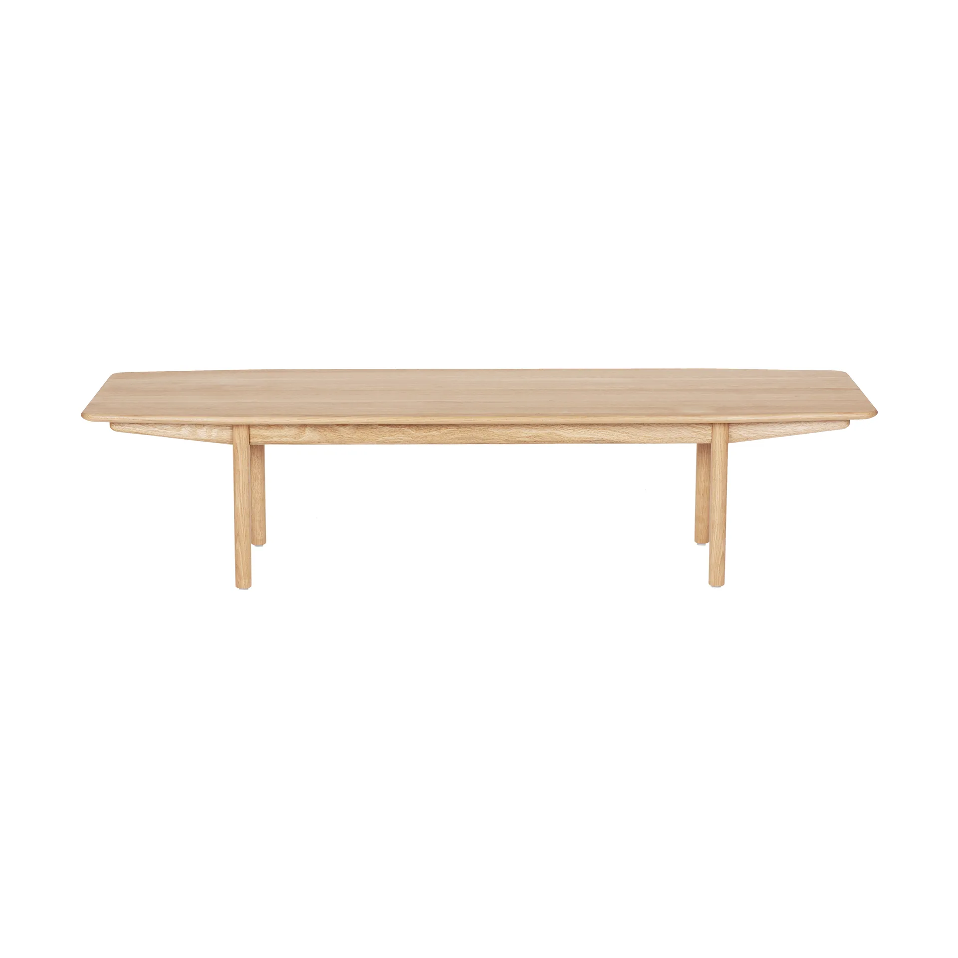 Lucca lounge bord 50x160 cm, White stained oak Asplund