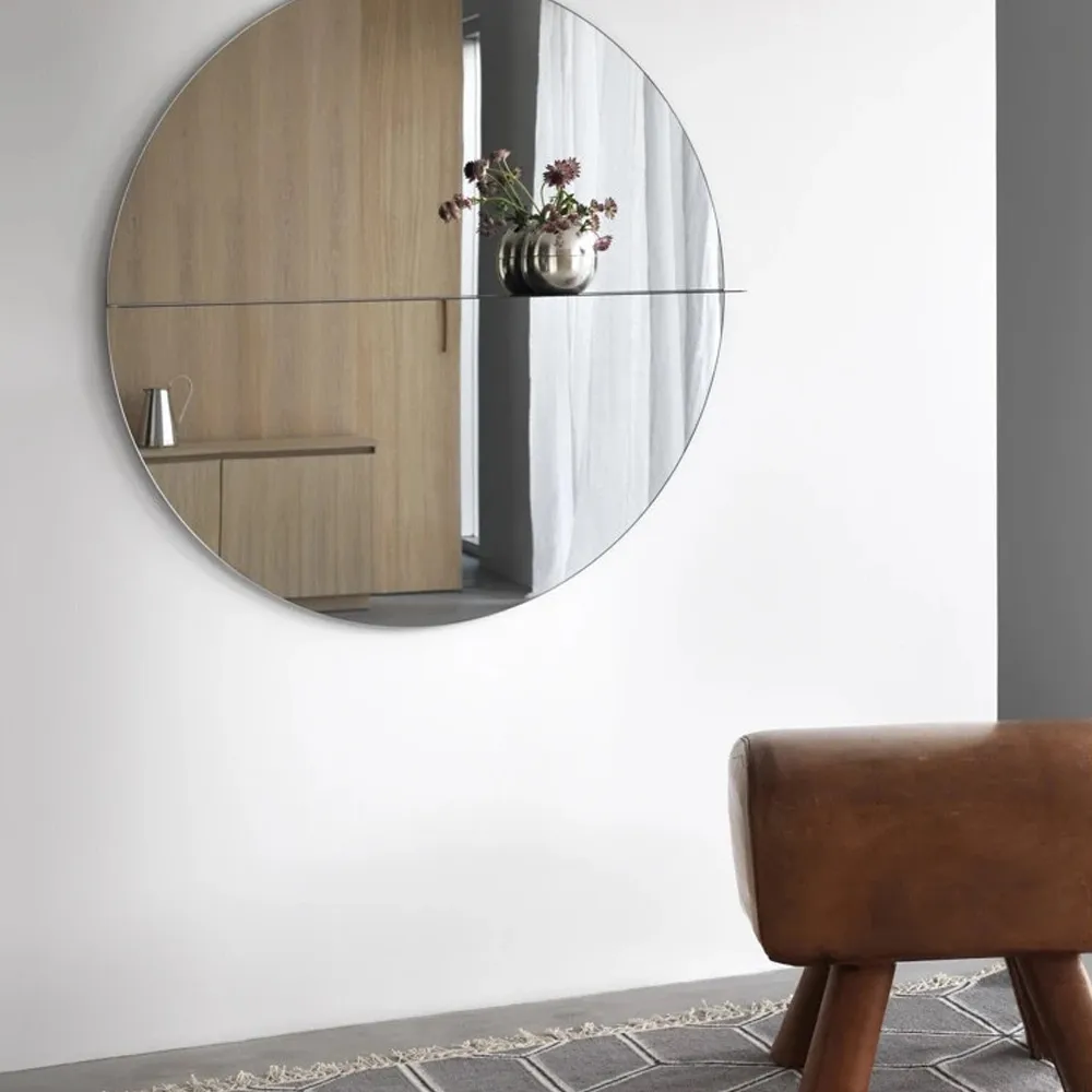 Otto spegel, green khaki, large, klart spegelglas Asplund