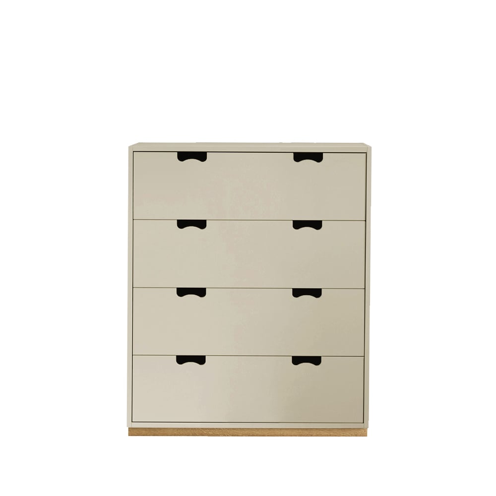 Asplund Snö A byrå dark sand, eksockel | Skandinavisk Design | Byråer | Beige