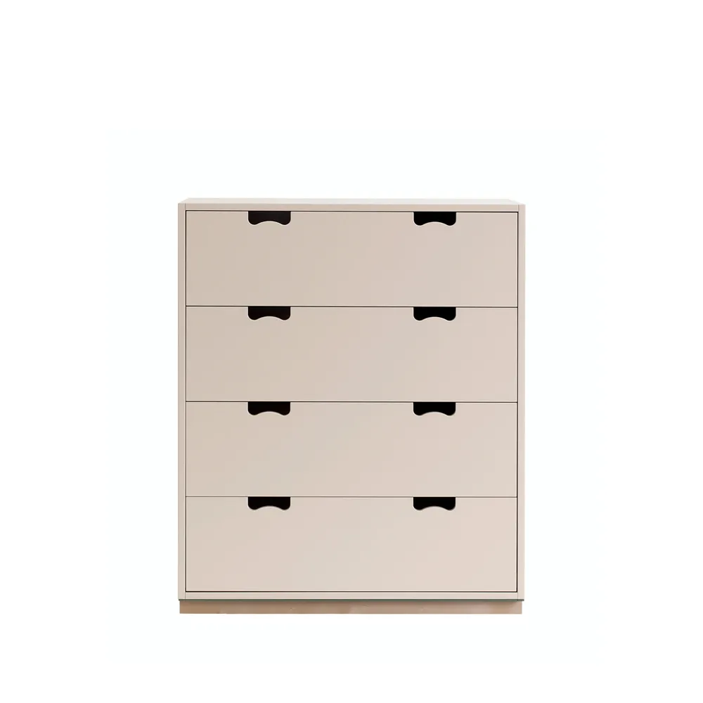 Asplund Snö A byrå rose, björksockel