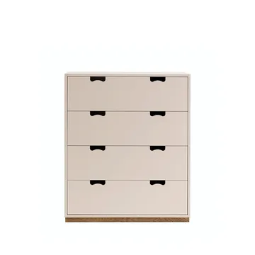 Snö A byrå - rose, eksockel - Asplund