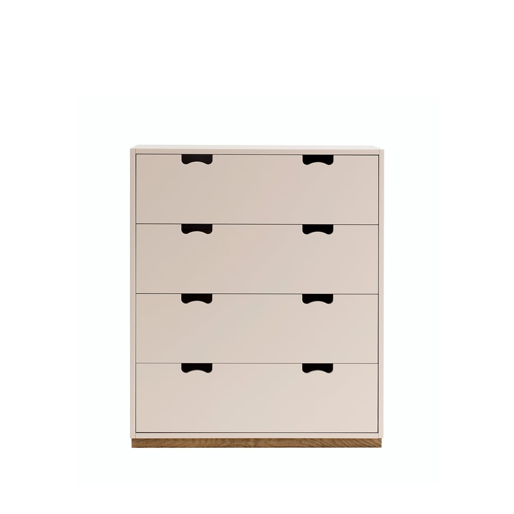 Asplund Snö A byrå rose, eksockel | Skandinavisk Design | Byråer | Rosa