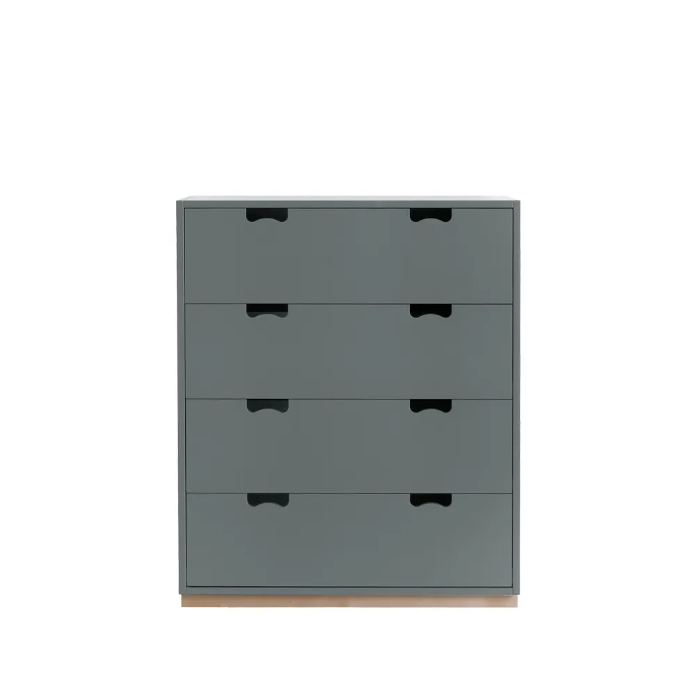 Snö A byrå, storm grey, björksockel Asplund