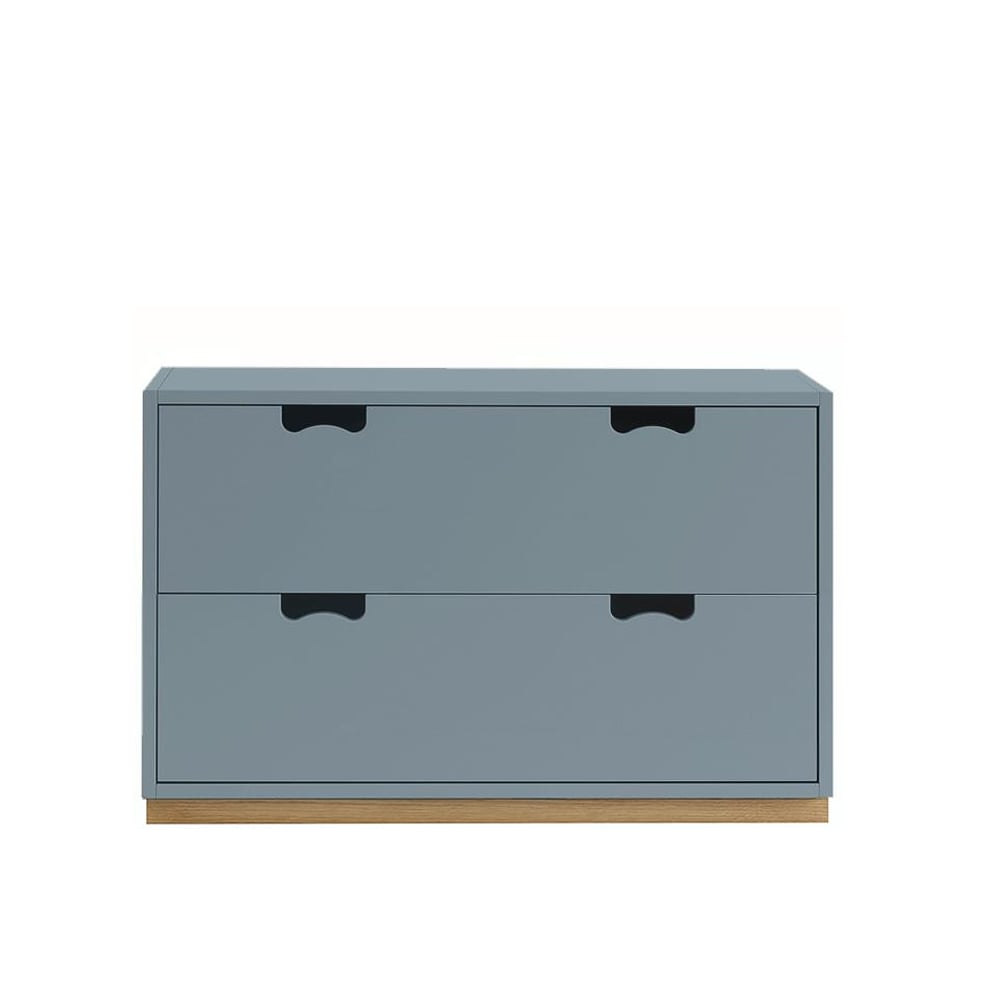 Asplund Snö A2 byrå nordic blue, eksockel | Skandinavisk Design | Byråer | Blå