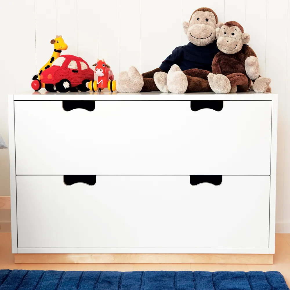 Snö A2 byrå, nordic blue, eksockel Asplund