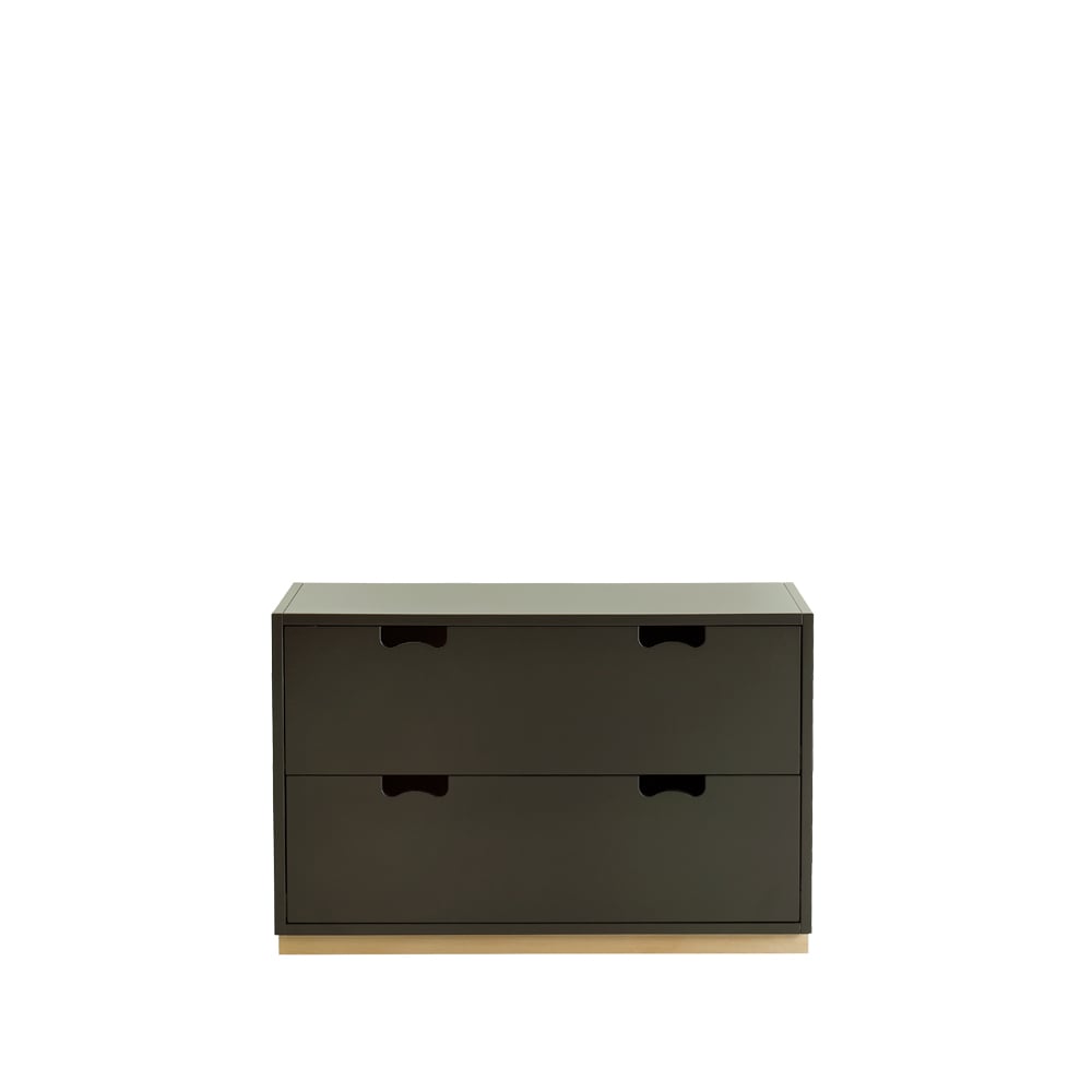 Asplund Snö A2 byrå taupe, björksockel | Skandinavisk Design | Byråer | Beige