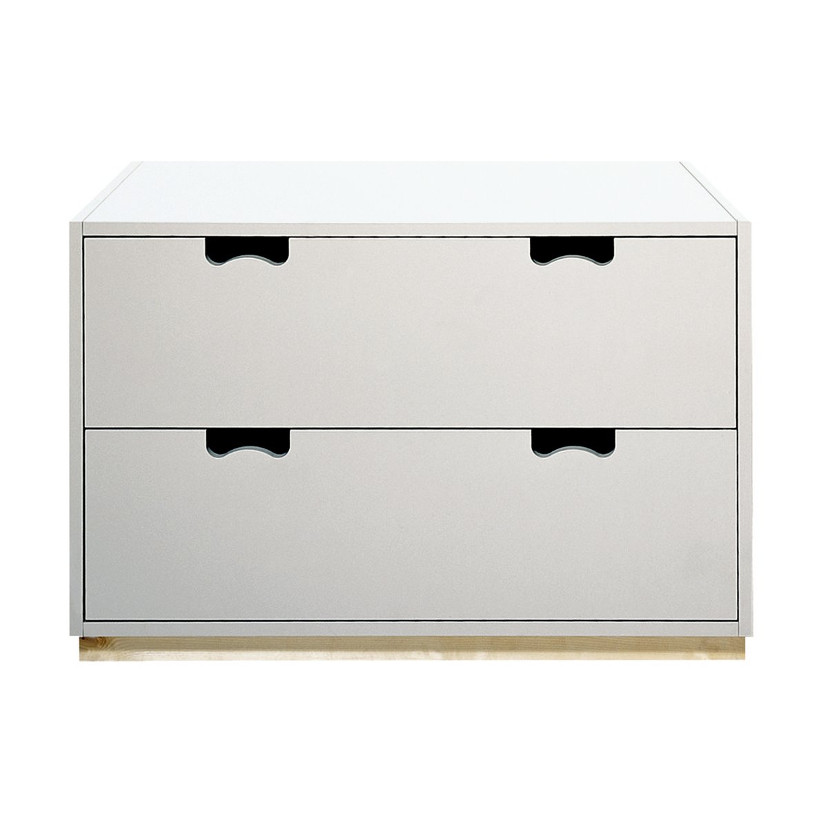Asplund Snö A2 byrå white, björksockel | Skandinavisk Design | Byråer | Vit