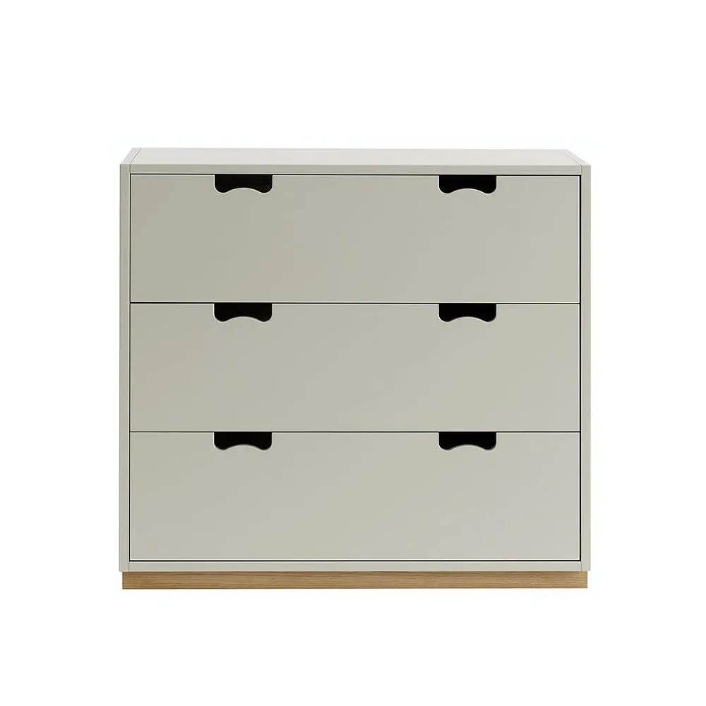 Asplund Snö A3 byrå light grey, eksockel