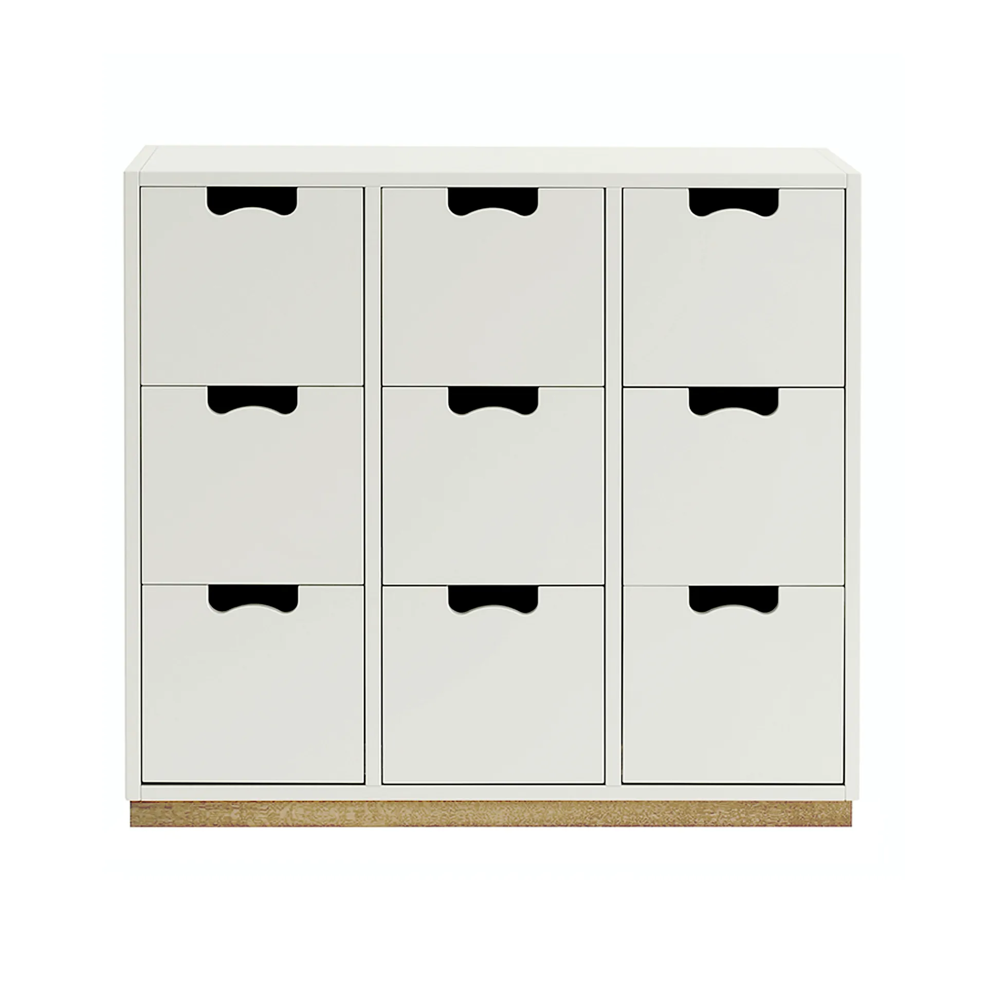 Snö B3 byrå, white, björksockel Asplund