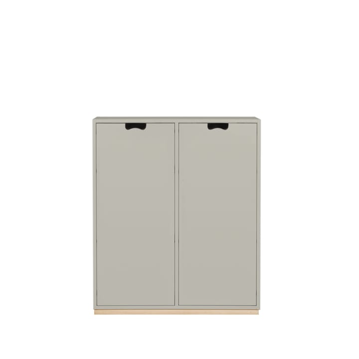 Snö E skåp - light grey, björksockel/täckta dörrar, dj.30 cm - Asplund