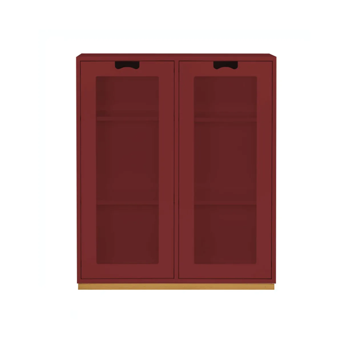 Snö E vitrinskåp, Brown red, dj. 42 cm Asplund