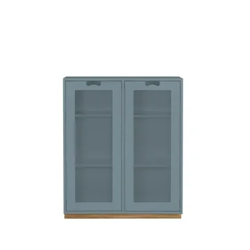 Snö E vitrinskåp - nordic blue, eksockel, dj.30 cm - Asplund