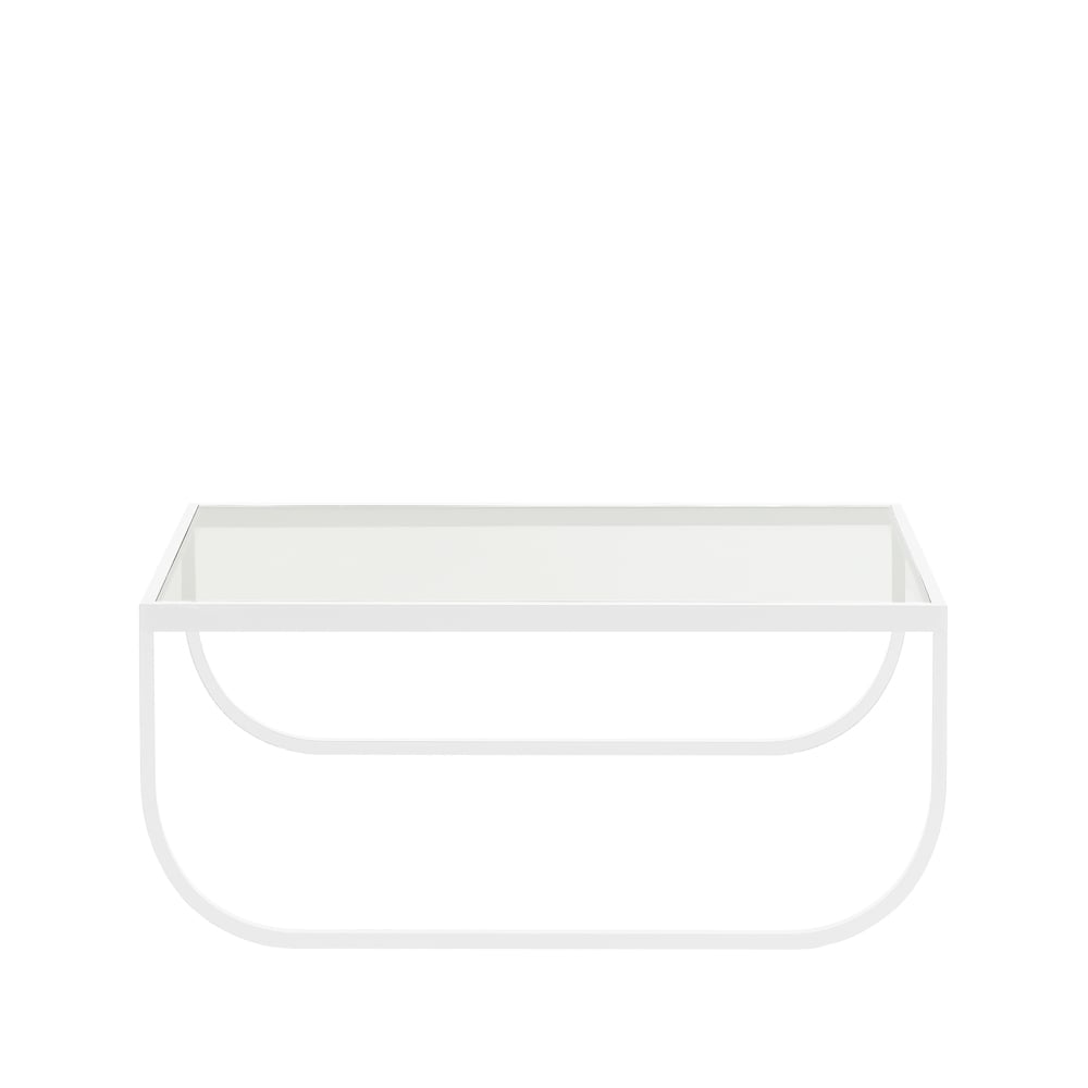 Asplund Tati High soffbord glas, 15 vitt stativ | Skandinavisk Design | Soffbord | Transparent