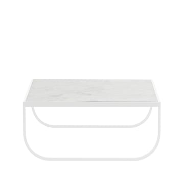 Tati High soffbord - marmor vit, vitt stativ - Asplund