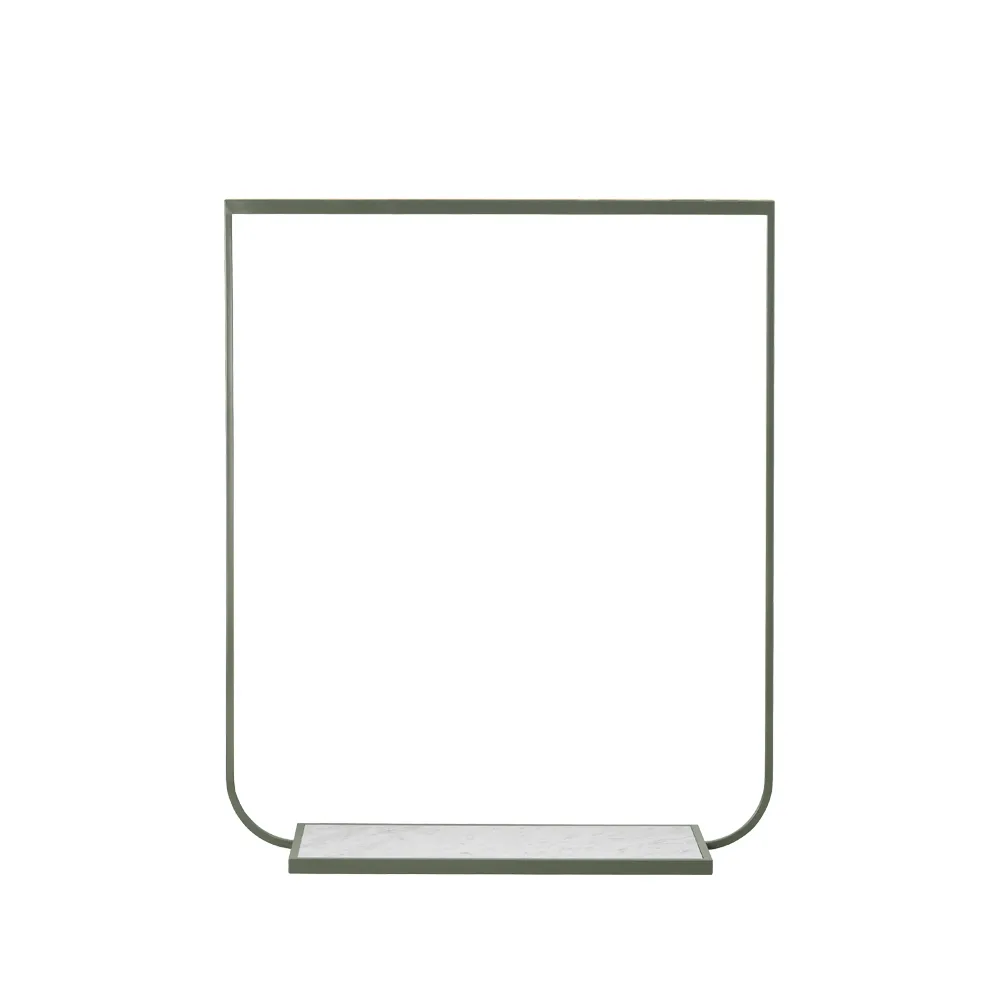 Tati klädhängare, green khaki, large, carrara marmor Asplund
