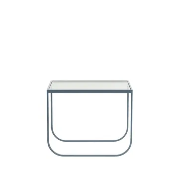 Tati Lounge High soffbord - glas, nordic blue - Asplund