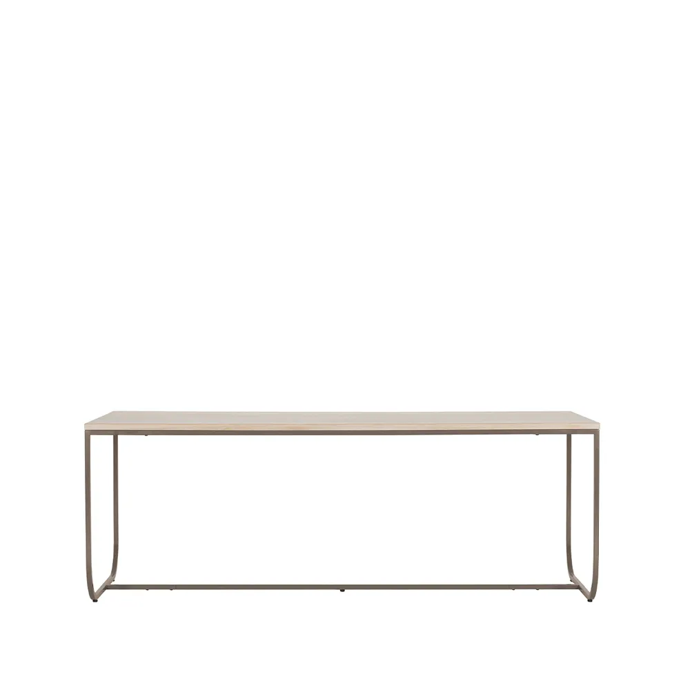 Asplund Tati matbord vitbetsad ek (p2), 200, stativ nougat