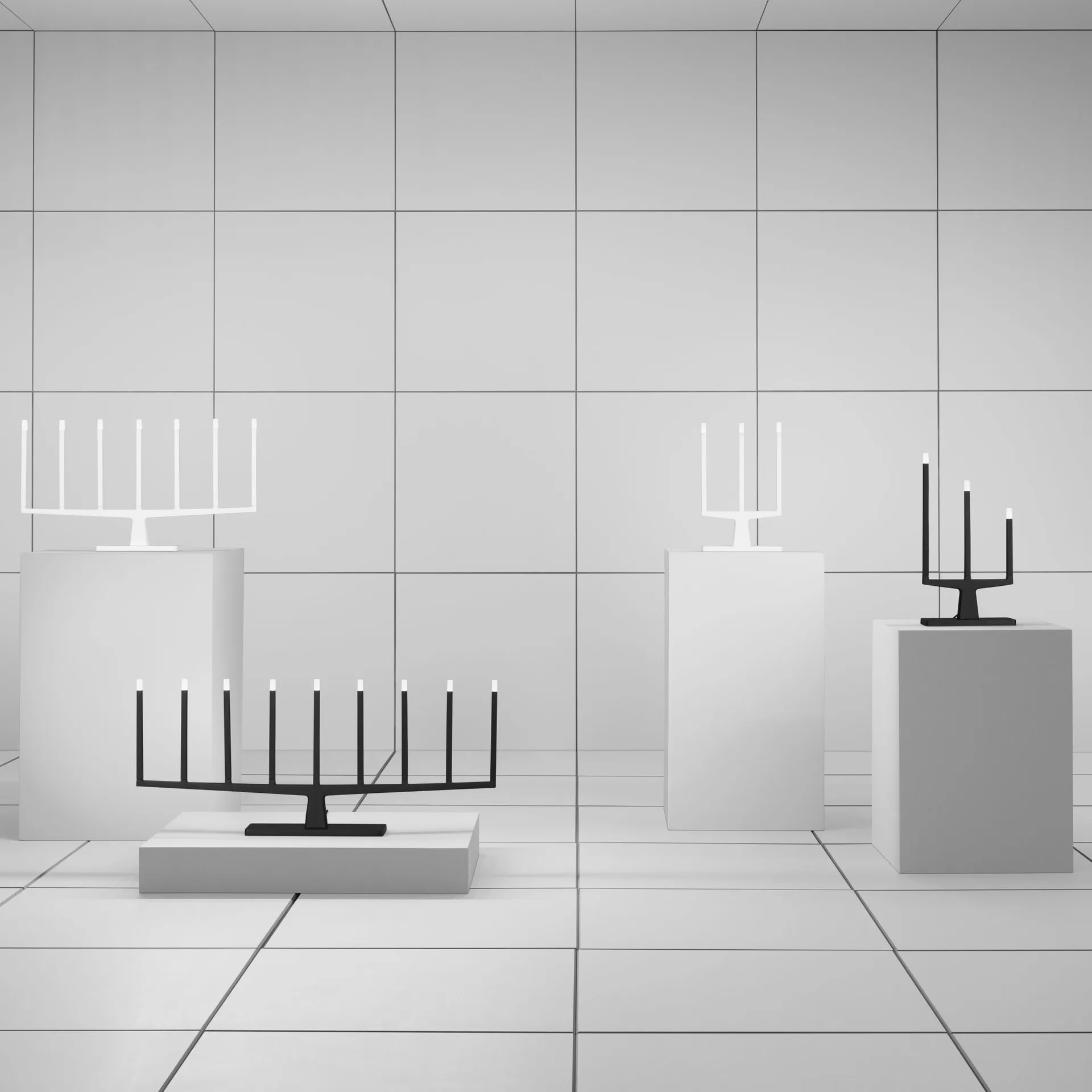 Adventure adventsljusstake 9-armad, Svart Ateljé Lyktan