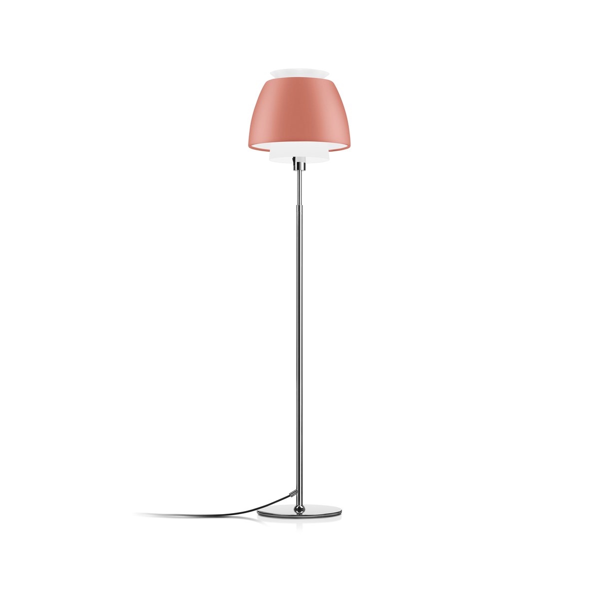 Ateljé Lyktan Buzz golvlampa Laxrosa, led, hög | Skandinavisk Design | Golvlampor | Rosa