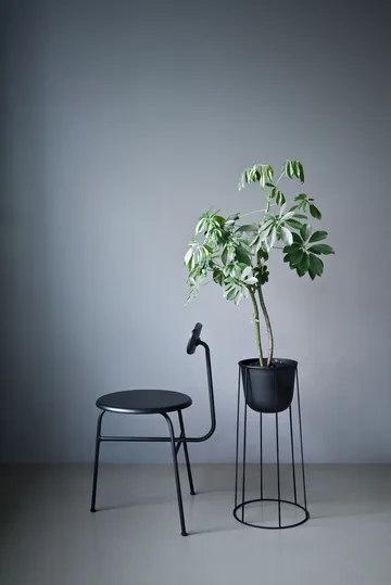 Afteroom stol lädersits 4 ben - svart-svart - Audo Copenhagen