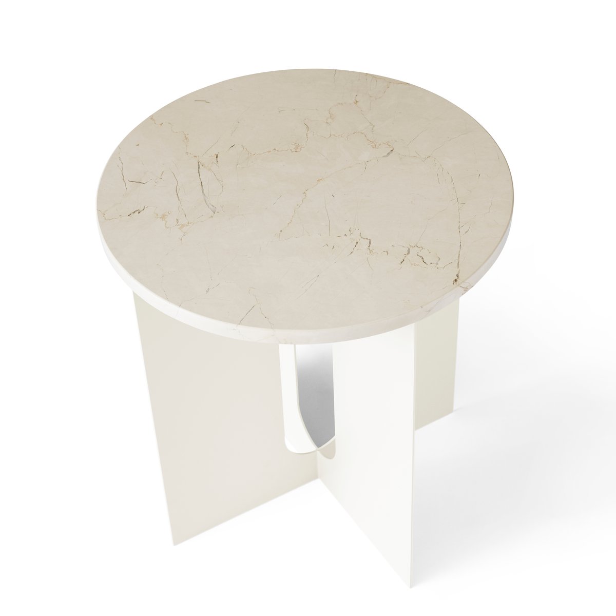 Audo Copenhagen Androgyne bordsskiva till sidobord 42 cm elfenbensvit