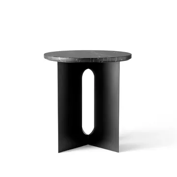 Androgyne bordsskiva till sidobord - Svart, Ø42 cm - Audo Copenhagen