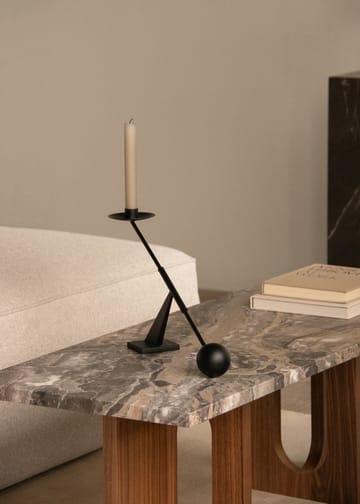 Androgyne loungebord 45x120 cm - Grey galaxy-valnöt - Audo Copenhagen