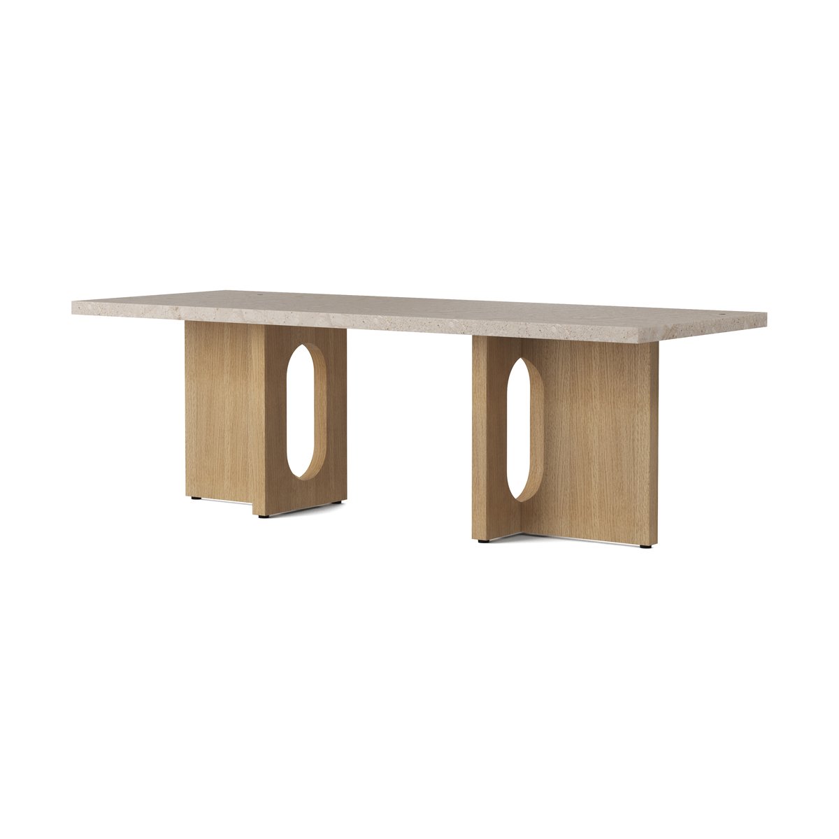 Audo Copenhagen Androgyne loungebord Sand/kunis breccia-ekstativ