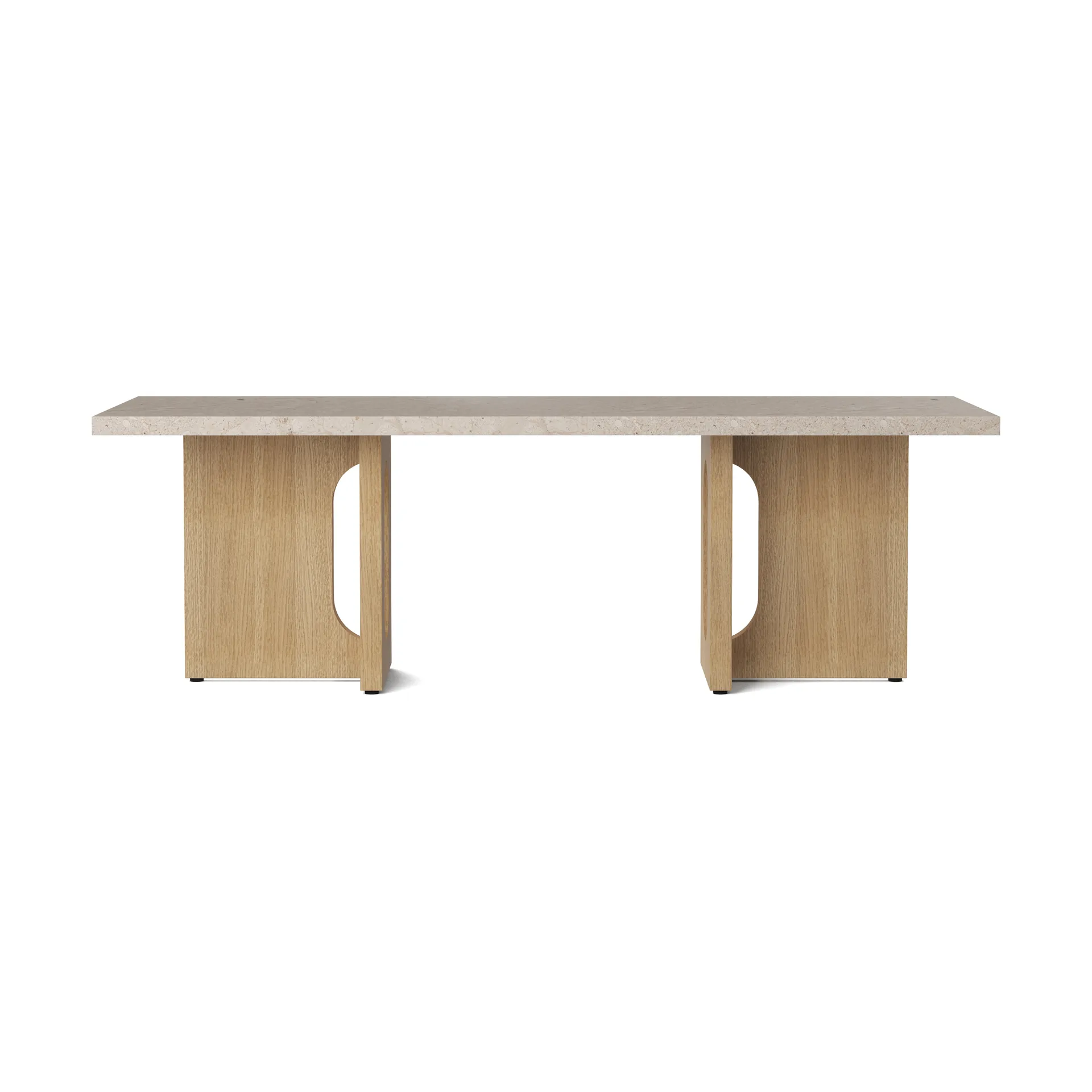 Androgyne loungebord, Sand/kunis breccia-ekstativ Audo Copenhagen