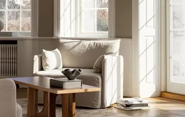 Androgyne loungebord - Walnut - Audo Copenhagen
