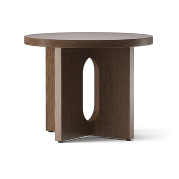 Androgyne sidobord Ø50 cm mörkbetsad ek - Mörkbetsad ek-bordsskiva - Audo Copenhagen