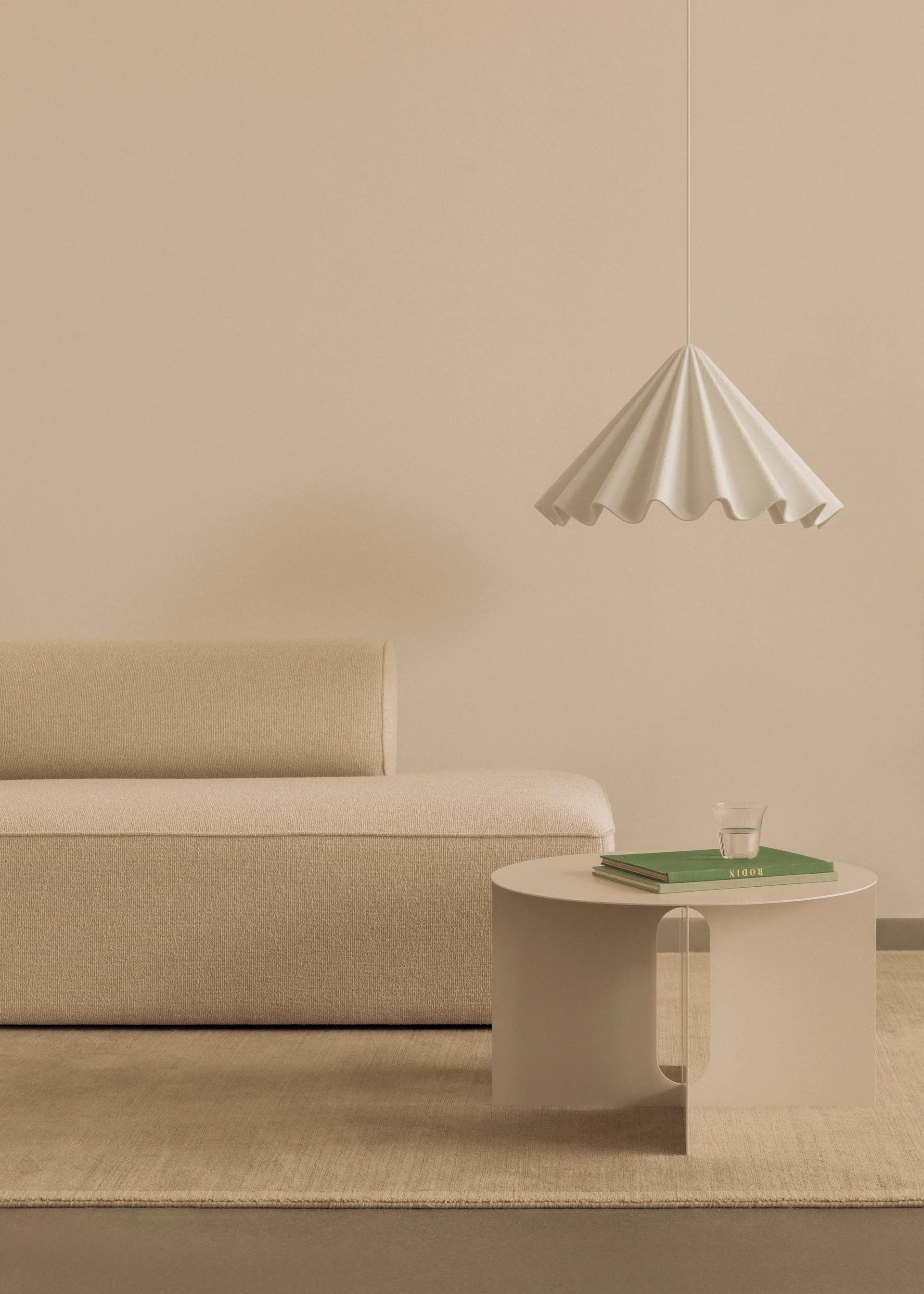 Androgyne sidobord Ø63 cm, Ivory Audo Copenhagen