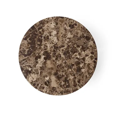 Androgyne sidobord - Emperador marmor-svart stål, Ø42 cm - Audo Copenhagen