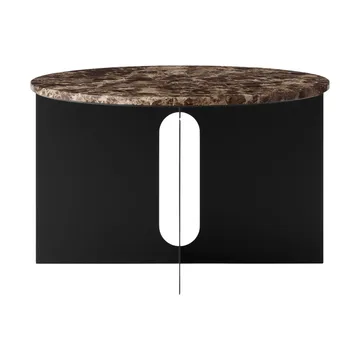 Androgyne sidobord - Emperador marmor-svart stål, Ø65 cm - Audo Copenhagen