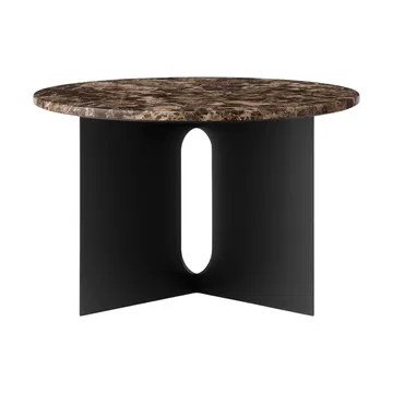 Androgyne sidobord - Emperador marmor-svart stål, Ø65 cm - Audo Copenhagen