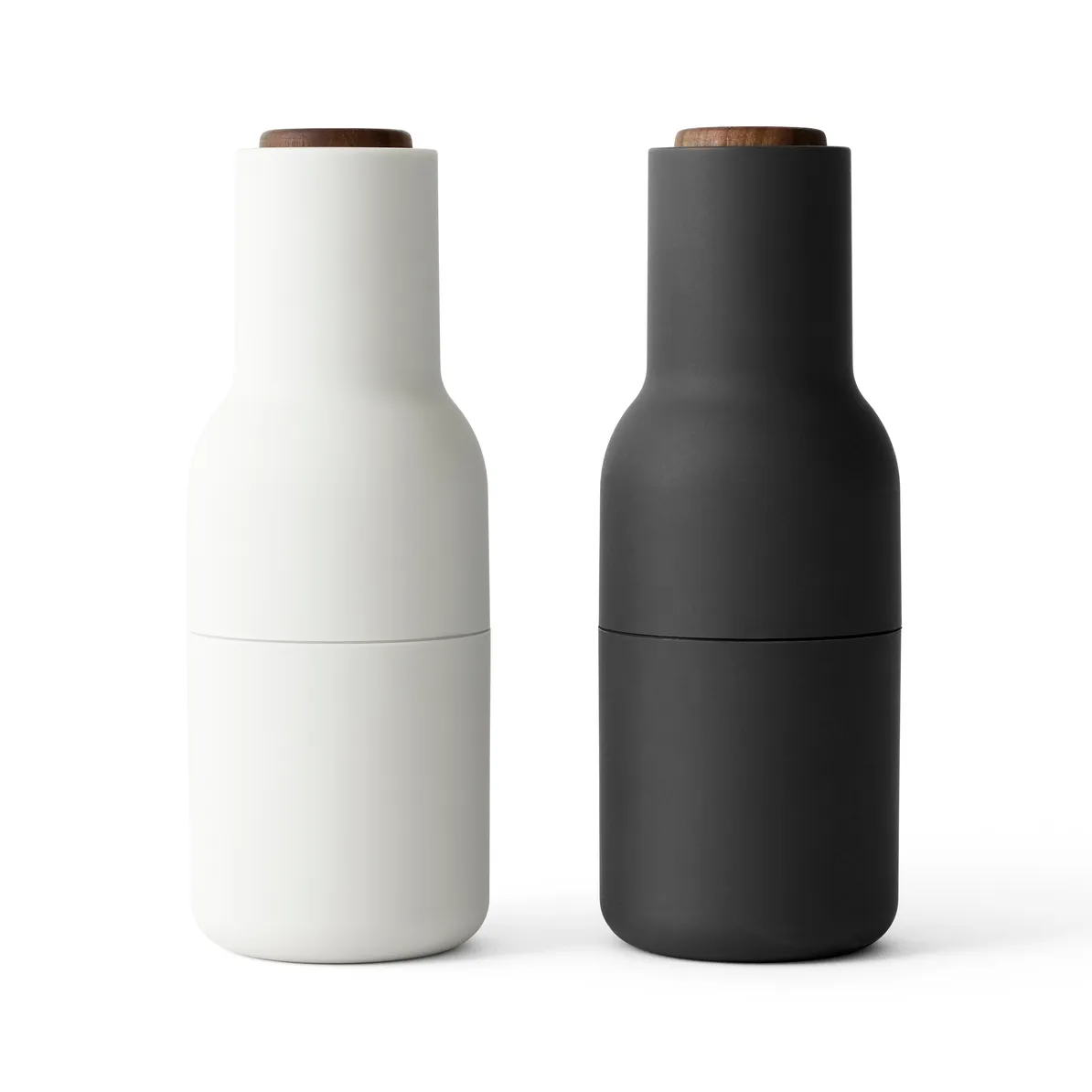 Audo Copenhagen Bottle Grinder kryddkvarn 2-pack Ash-carbon-valnöt