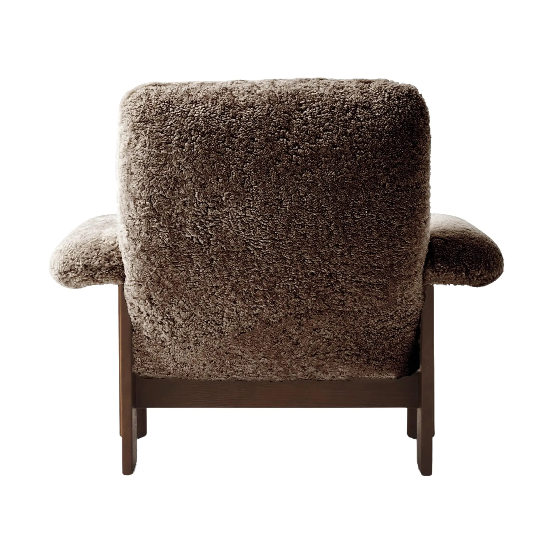 Brasilia fåtölj, Dark oak-Sahara sheepskin curly Audo Copenhagen