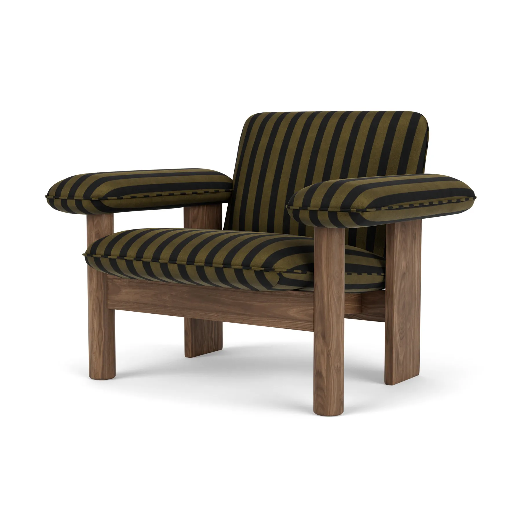 Brasilia fåtölj low back, Walnut-Cabanon Soft FCL7029-04 Audo Copenhagen