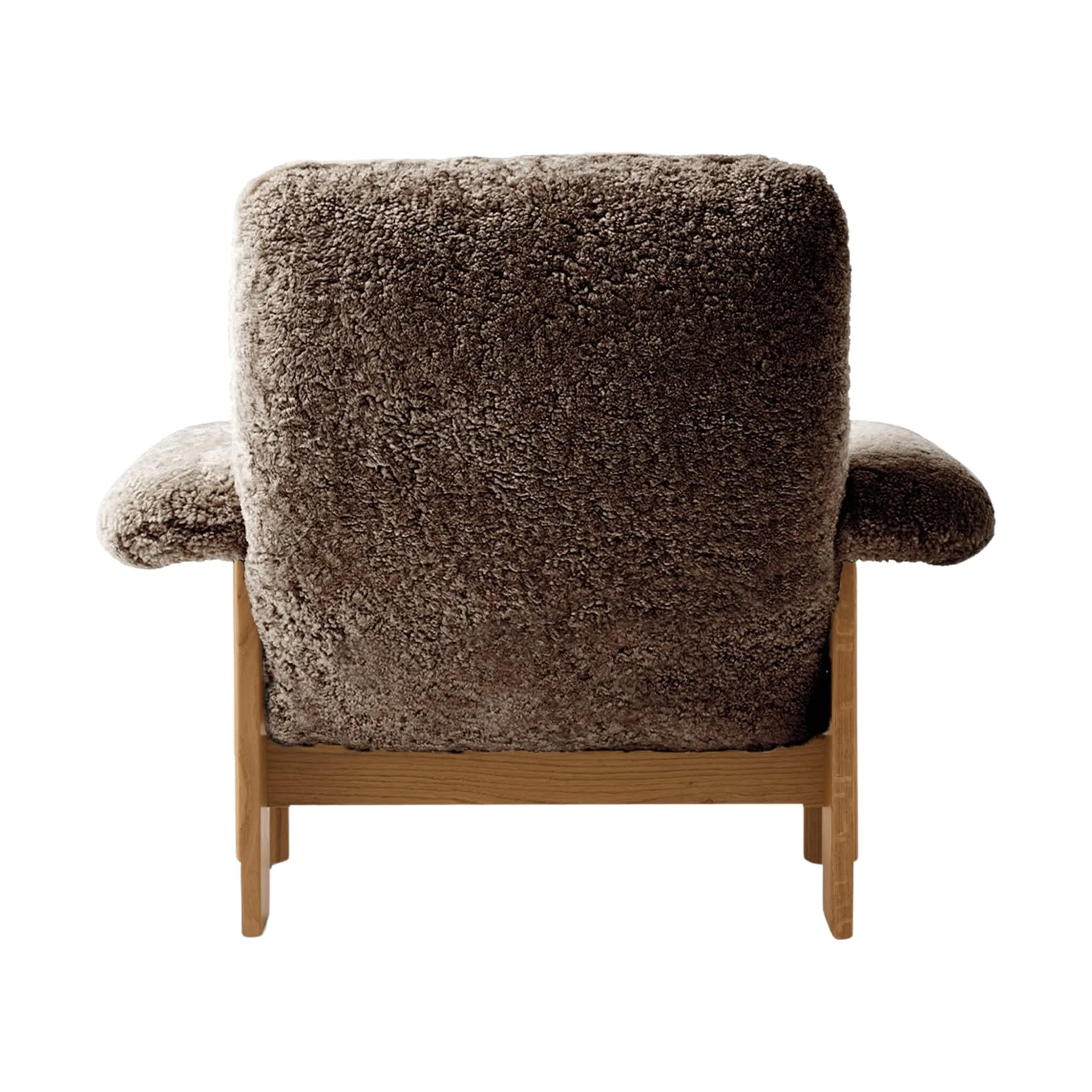 Brasilia fåtölj, Natural oak-Sahara sheepskin curly Audo Copenhagen
