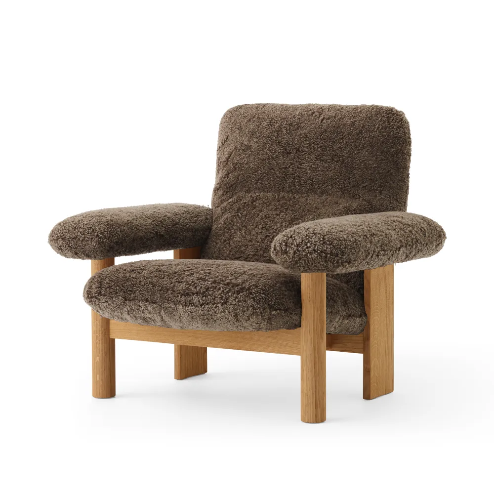 Brasilia fåtölj, Oiled oak-Root sheepskin Audo Copenhagen