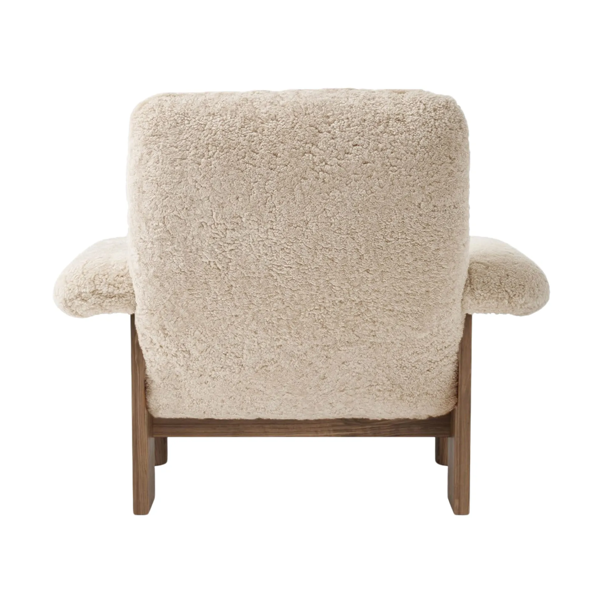 Brasilia fåtölj, Walnut-Nature sheepskin curly Audo Copenhagen