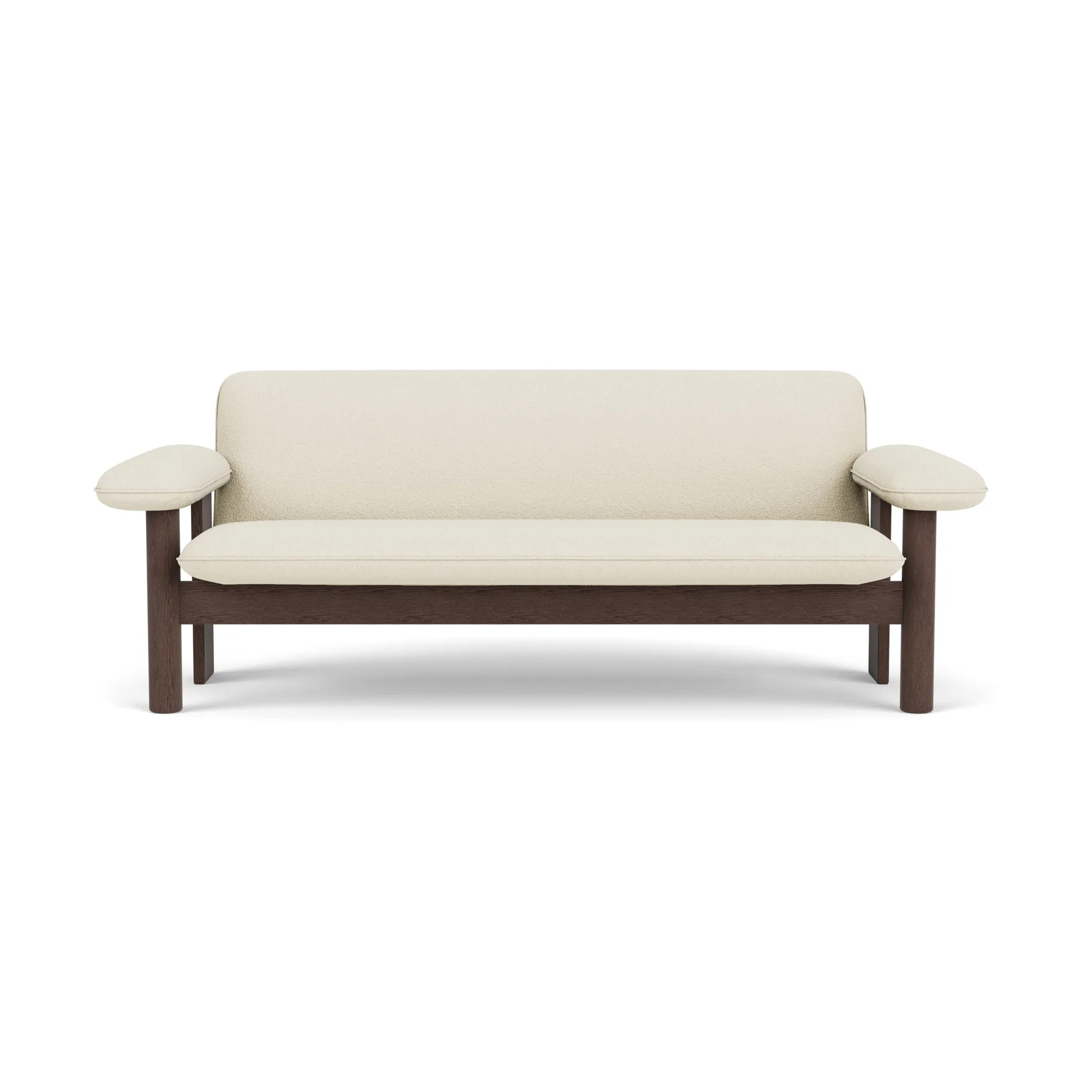 Brasilia soffa 2-sits, Dark oak-Baru 0200 Audo Copenhagen