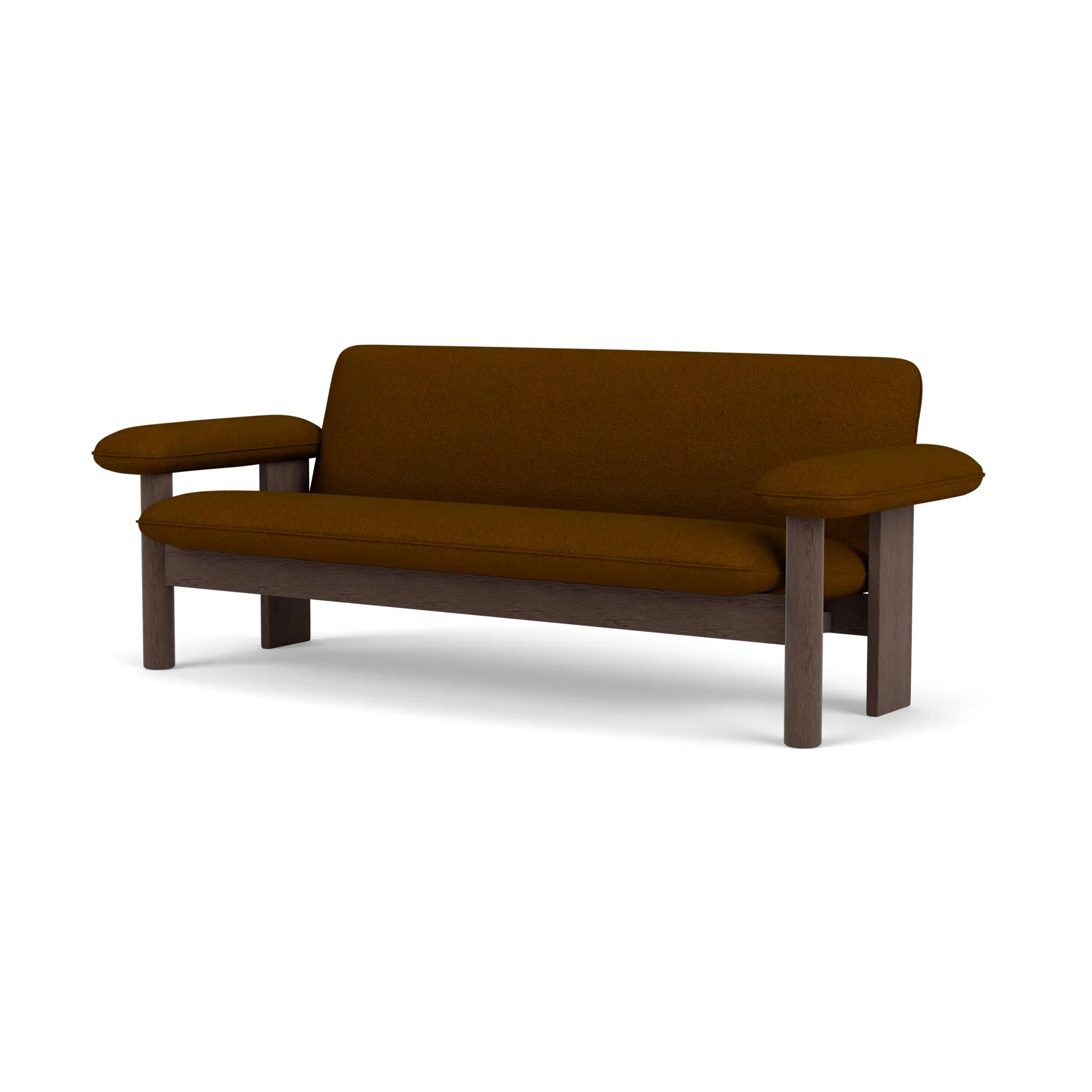 Brasilia soffa 2-sits, Dark oak-Baru 0450 Audo Copenhagen